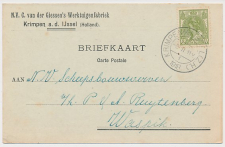 Firma briefkaart Krimpen a.d. IJssel 1918 - Werktuigenfabriek