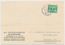 Firma briefkaart Koog Zaandijk 1942 Stijfselfabriek De Bijenkorf