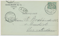 Firma briefkaart Nijmegen 1907 - Manufacturenhandel