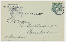 Firma briefkaart Nijmegen 1910 - Manufacturenhandel
