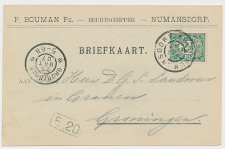 Firma briefkaart Numansdorp 1907 - Beurtschipper