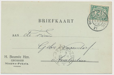 Firma briefkaart Nieuwe Pekala 1908 - Grossier