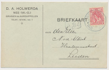 Firma briefkaart Nes West Dongeradeel 1920 - Granen- Aardappelen