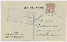 Firma briefkaart Oosterblokker 1921 - Brandstoffenhandel