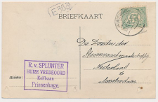 Firma briefkaart Princenhage 1915 - Huize Vredeoord - Kolfbaan