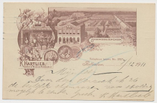 Firma briefkaart Rotterdam 1911 - Bloemkweekerij New Garden