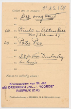Bestelkaart Rijswijk 1932 - Kruisvaarders van St. Jan