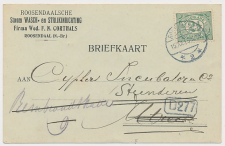 Firma briefkaart Roosendaal 1915 -Stoom- Wasch- Strijkinrichting