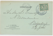 Firma briefkaart Roelofarendsveen 1914 - Boom- Rozenkweeker