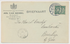 Firma briefkaart Roermond 1913 - Bloemist