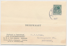 Firma briefkaart Rhenen 1933 - Timmerfabriek De Stoomhamer