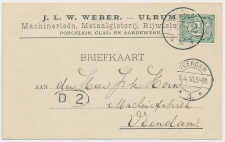 Firma briefkaart Ulrum 1910 - Metaalgieterij - Rijwielen