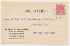 Firma briefkaart Vlaardingen 1920 - Kuiperij - Haringhandel
