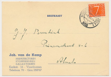Firma briefkaart Voorthuizen 1955 - Manufacturen - Stoffeerderij