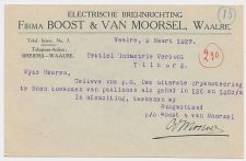 Firma briefkaart Waalre1927 - Electrische Brei Inrichting