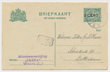 Briefkaart Met Betaald Antwoord Weert 1919 - Missievereeniging