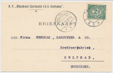 Firma briefkaart Winschoten 1913 - IJzerhandel