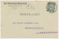Firma briefkaart Winschoten 1914 - Machinefabriek