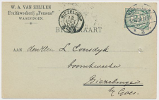 Firma briefkaart Wageningen 1908 - Fruitkweekerij