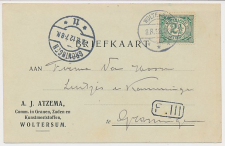Firma briefkaart Woltersum 1913 - Granen - Zaden - Meststoffen