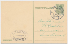 Briefkaart Wierden 1931 - Onderwijzer