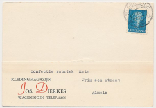Firma briefkaart Wageningen 1952