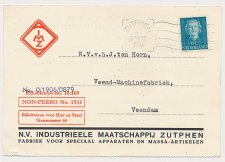Firma briefkaart Zutphen 1951 - Industrie - Apparaten
