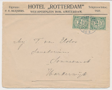 Firma envelop Amsterdam 1913 - Hotel Rotterdam