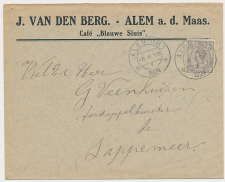 Firma envelop Alem a.d. Maas 1924 - Cafe Blauwe Sluis