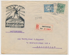 Aangetekend Firma envelop Amsterdam 1925 - Lissonne en Zoon     