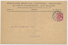 Firma envelop Goes 1918  Zeeuwsche Bond van Aardappel Fruit etc.