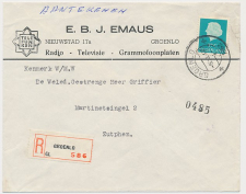 Firma envelop Groenlo 1962 - Radio TV - Grammofoonplaten