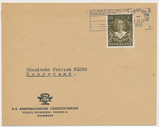 Firma envelop Groningen 1949 - Amsterdamse Chininefabriek