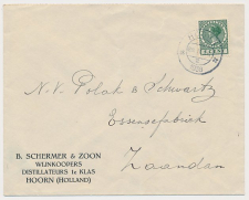 Firma envelop Hoorn 1938 - Wijnkoopers - Distillateurs