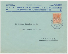 Firma envelop s Hertogenbosch 1933 -Zuid Nederlandsche Drukkerij