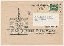 Drukwerkwikkel Hillegom 1952 - Plantenkwekerij