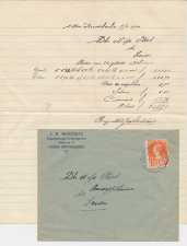 Envelop / Brief sHeer Arendskerke 1924 - Commissionair Aardappel