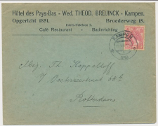 Firma envelop Kampen 1919 - Hotel des Pays Bas