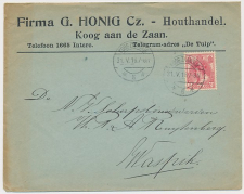 Firma envelop Koog aan de Zaan 1918 - Houtzagerij - Houthandel