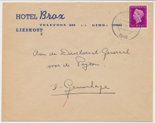 Firma envelop Lieshout 1948 - Hotel Brax