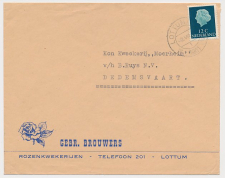Firma envelop Lottum 1961 - Rozenkwekerij