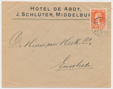 Firma envelop Middelburg 1924 - Hotel De Abdy