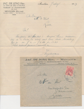 Envelop / Brief Menaldum 1919 - Aardappelen - Groentenhandel