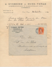 Envelop / Brief Oude Tonge 1924 - Aardappelen