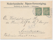 Envelop Schiedam 1914 - Nederlandsche Alpen Vereeniging