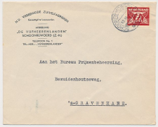 Firma envelop Schoonrewoerd 1942 - Vereenigde Zuivelfabrieken