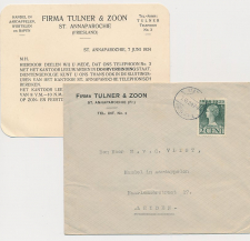 Envelop / Drukwerk St. Anna Parochie 1924 - Telefoonaansluiting