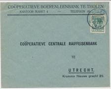 Envelop Tholen 1939 - Cooperatieve Boerenleenbank