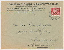 Firma envelop Volendam 1942 - Grossier - Koek - Drop etc.