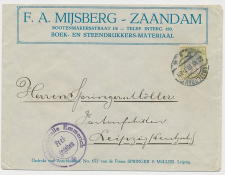 Firma envelop Zaandam 1916 - Boek- en Steendrukkersmateriaal